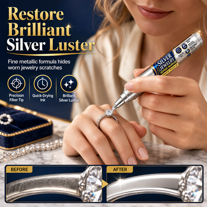 ✨ Silverpenna för Smycken – Fräscha Upp Matta & Slitna Silversmycken