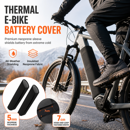 🚲 Neoprenöverdrag för Elcykelbatteri – 5 mm Isolering mot Kyla, Smuts & Fukt ❄️