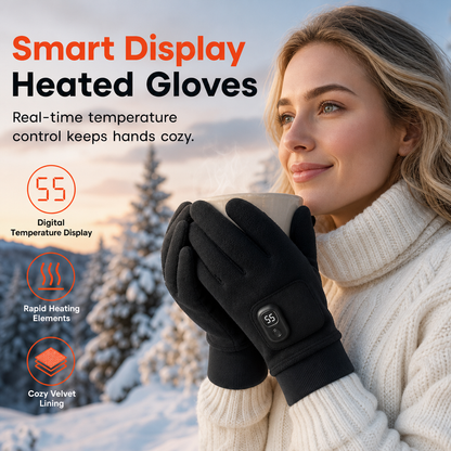 🔥 Uppladdningsbara Värmehandskar med LED-display – 3 Värmenivåer & Pekskärmsfunktion