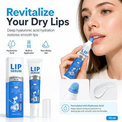 💧 Återfuktande läppserum – mjuka, lena läppar utan kladd | 15 ml