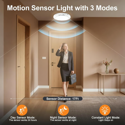 🔥💡 UPP TILL 50 % RABATT IDAG! Trådlös Taklampa med Rörelsesensor – 3 Ljuslägen, Magnetisk & Uppladdningsbar ✨