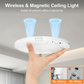 🔥💡 UPP TILL 50 % RABATT IDAG! Trådlös Taklampa med Rörelsesensor – 3 Ljuslägen, Magnetisk & Uppladdningsbar ✨