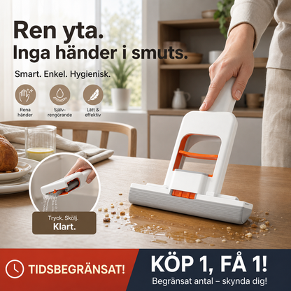 🏆🇸🇪 Populär bland svenska kunder🔥 KÖP 1 FÅ 1 GRATIS!🧼 Vikbar MiniMopp – Smart 2-i-1 för Våt & Torr Rengöring