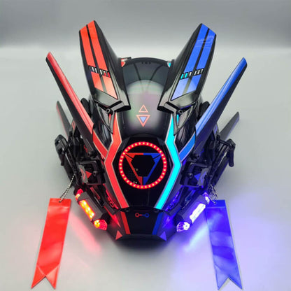 Cyberpunk Glow Helmet Robot Warrior Mask