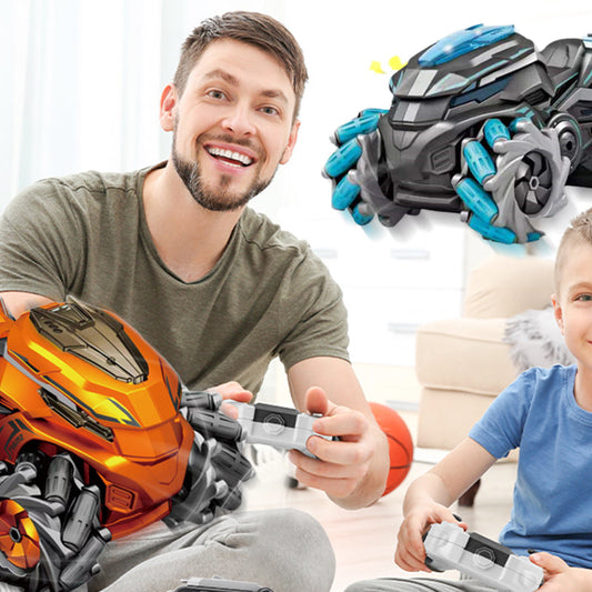 Fjärrkontroll Deformation Spray Motorcykel leksak och fjärrkontroll Vattenbomb Spray Toy Toy